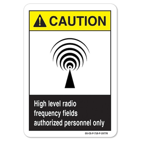 ANSI Caution, 12 Height, 18 Width, Decal